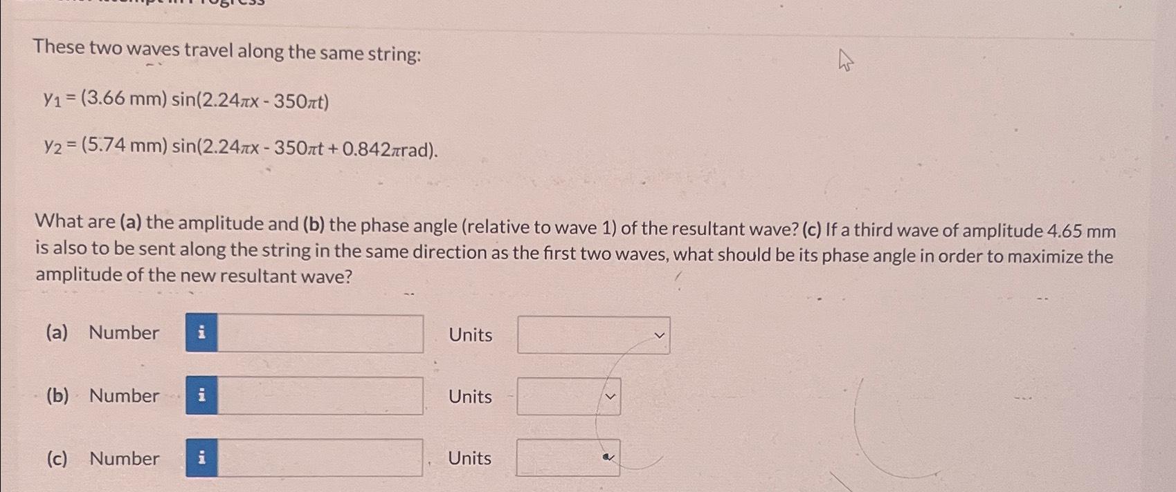 Solved These Two Waves Travel Along The Same Chegg Com   Image