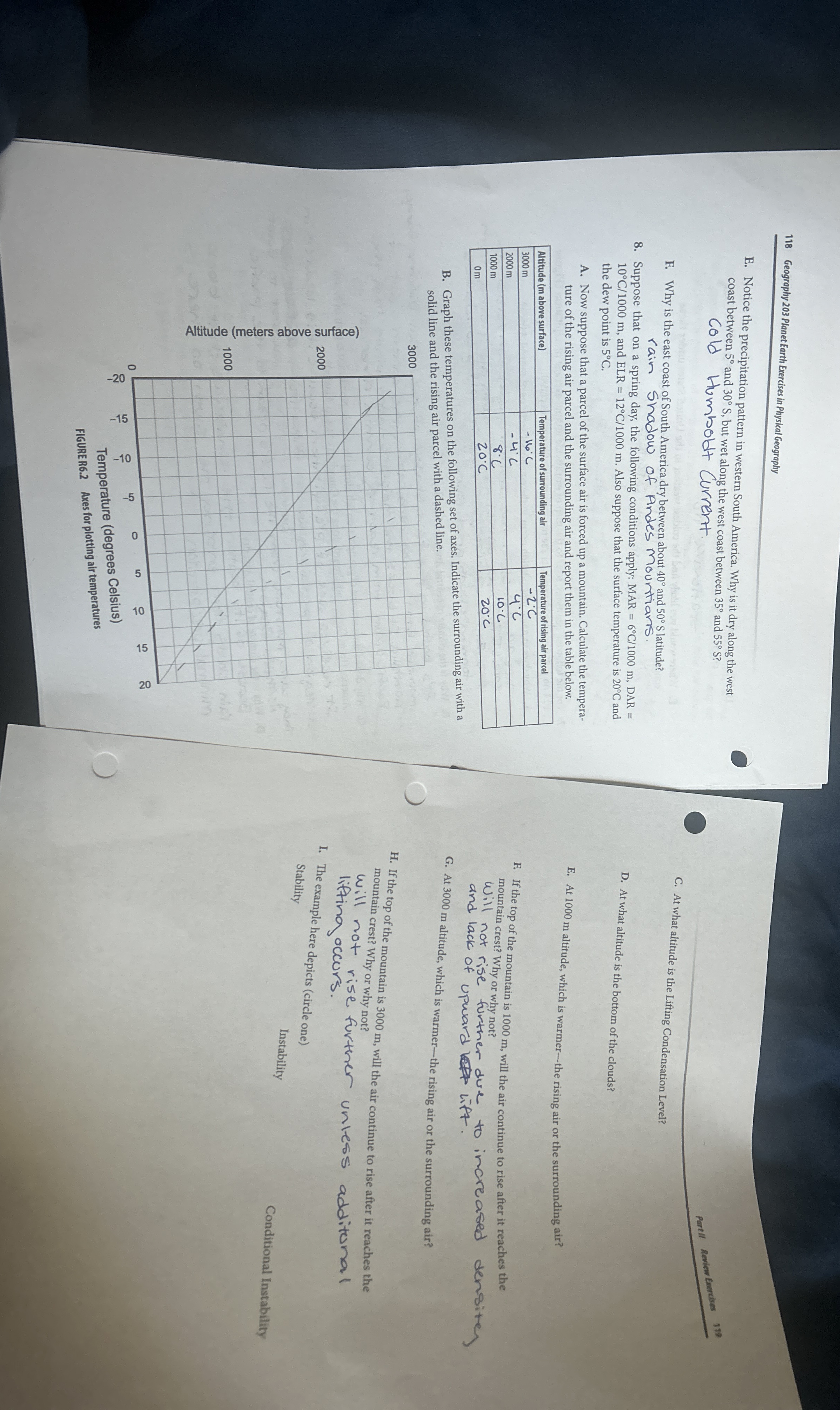 Solved 118Geography 203 Earth Exercises in Physical