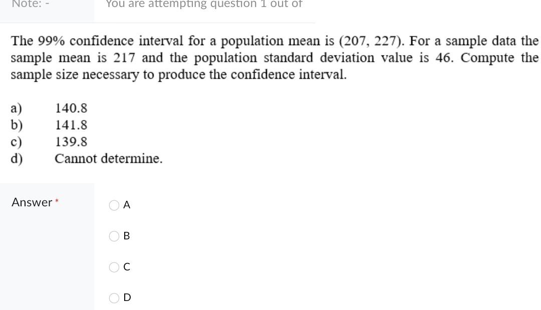 Solved The 99% confidence interval for a population mean is | Chegg.com