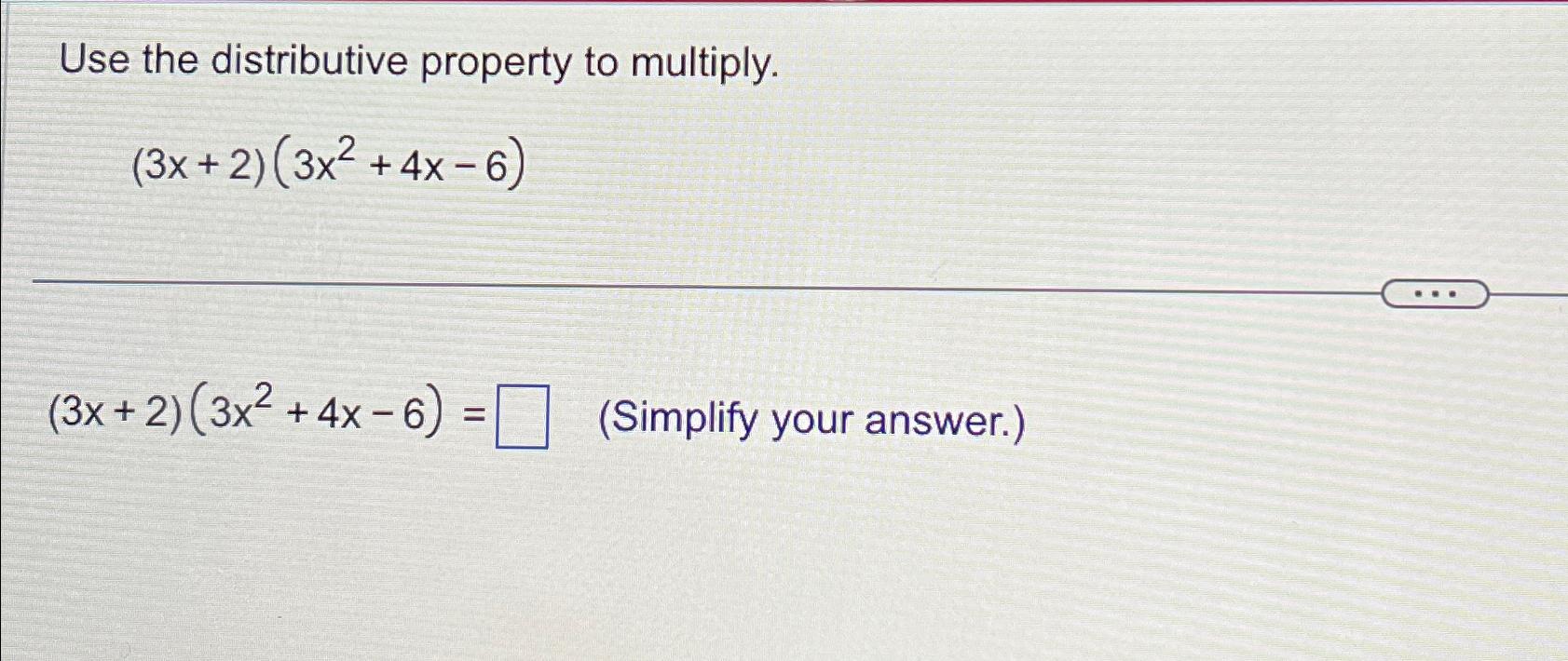 2 3 1 4 x 6 distributive property