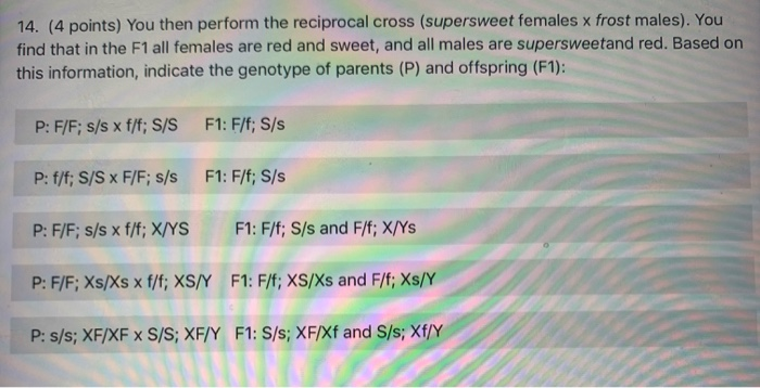 Solved The Progeny Phenotypes To Determine Which Mutant | Chegg.com