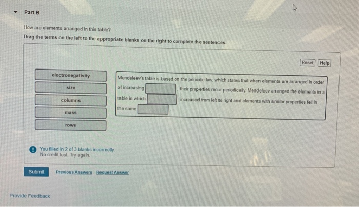 Solved Part A Identify whether or not each element is a | Chegg.com