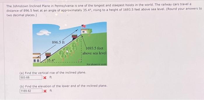 Solved The Johnstown Inclined Plane in Pennsylvania is one Chegg