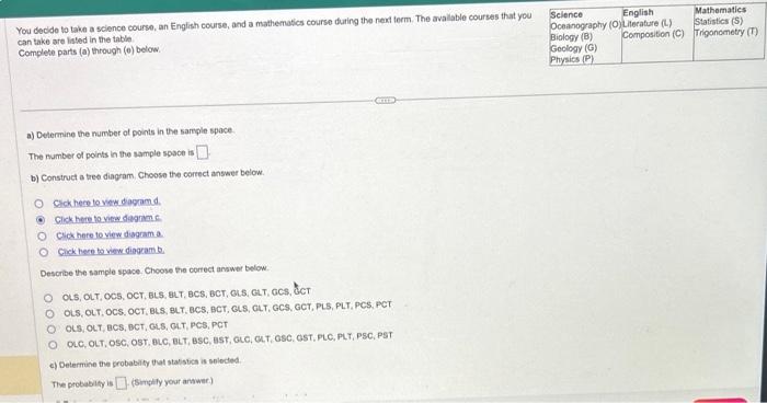 Solved You Decide To Take A Science Course, An English | Chegg.com