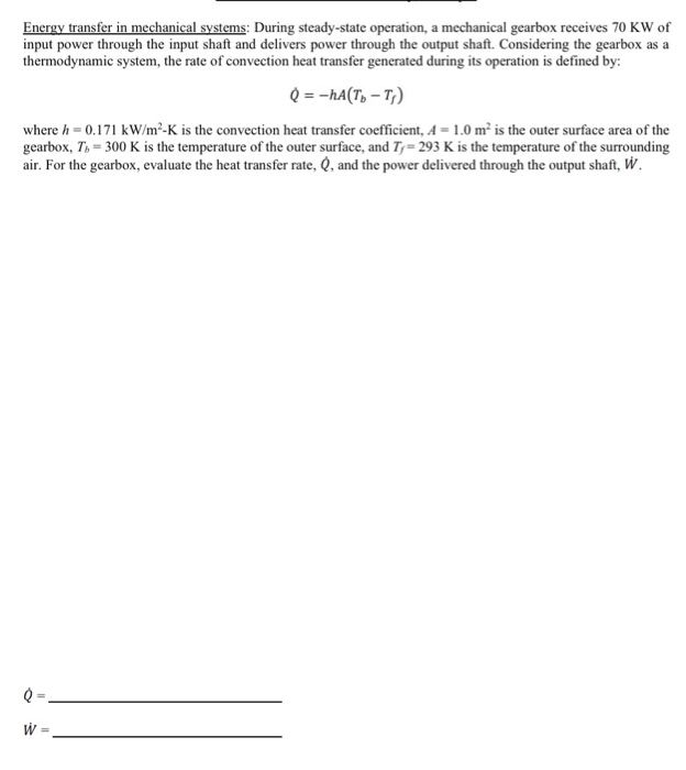Solved Energy transfer in mechanical systems: During | Chegg.com