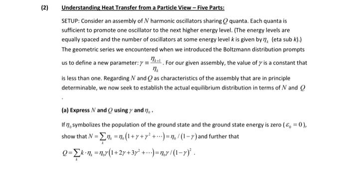 Solved 2 Understanding Heat Transfer From A Particle View Chegg Com