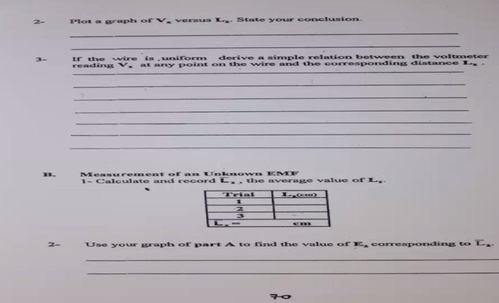 Solved Table 6 1 Reading 1 V V Ly Cm 0 5 2 1 40 Chegg Com