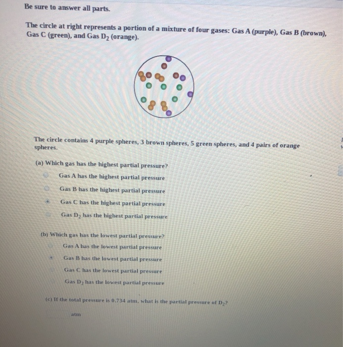 Solved Be sure to answer all parts. The circle at right | Chegg.com
