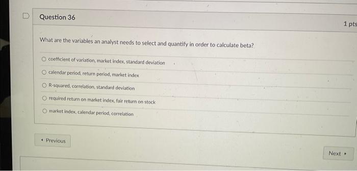 Solved What are the variables an analyst needs to select and Chegg com