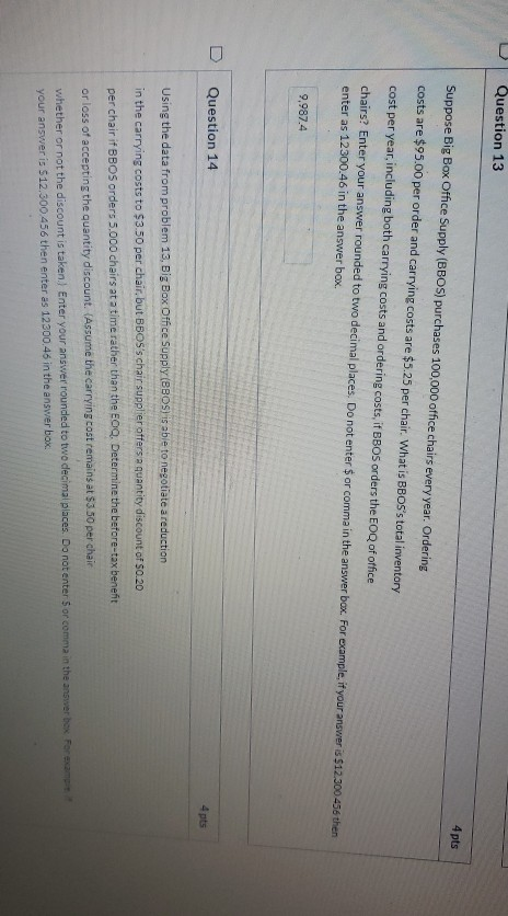 Solved the answer I need is for 14 but if you can check 13 | Chegg.com
