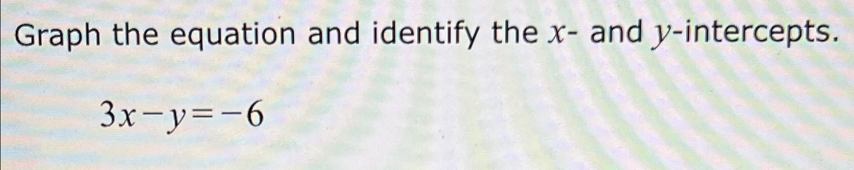 solved-graph-the-equation-and-identify-the-x-and-chegg