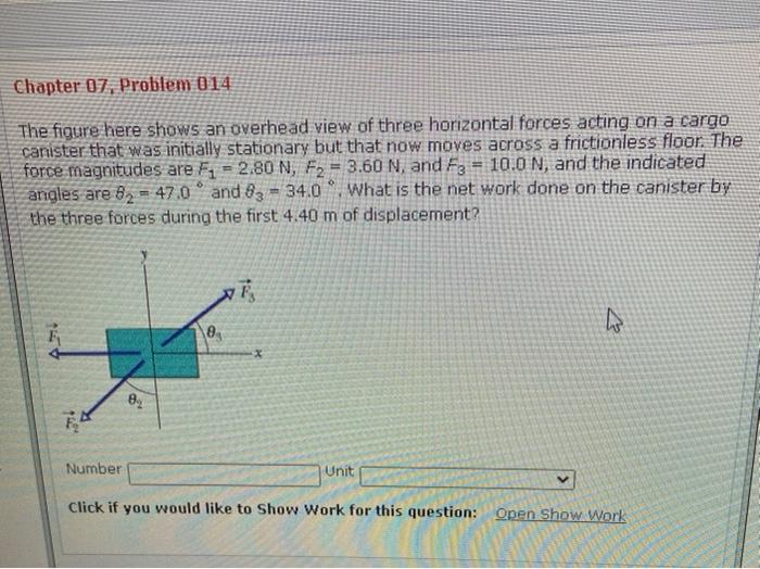 Solved Chapter 07, Problem 014 The figure here shows an | Chegg.com