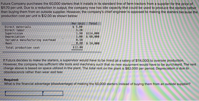 solved-futura-company-purchases-the-60-000-starters-that-it-chegg