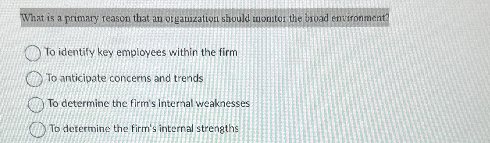 Solved What is a primary reason that an organization should | Chegg.com