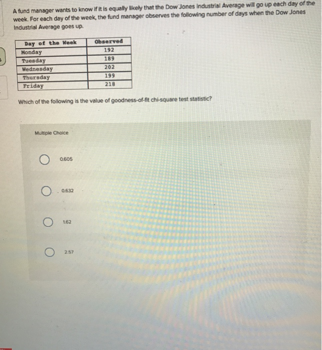 solved-a-fund-manager-wants-to-know-if-it-is-equally-likely-chegg