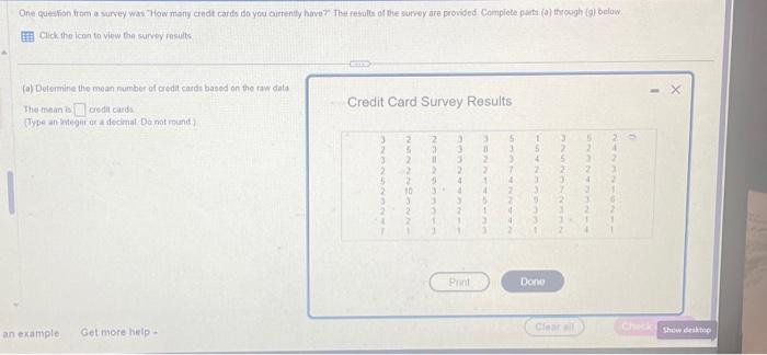 Solved Click The Icon To View The Survery Results. (a) | Chegg.com