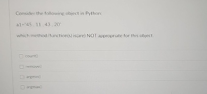 Solved Consider the following object in | Chegg.com