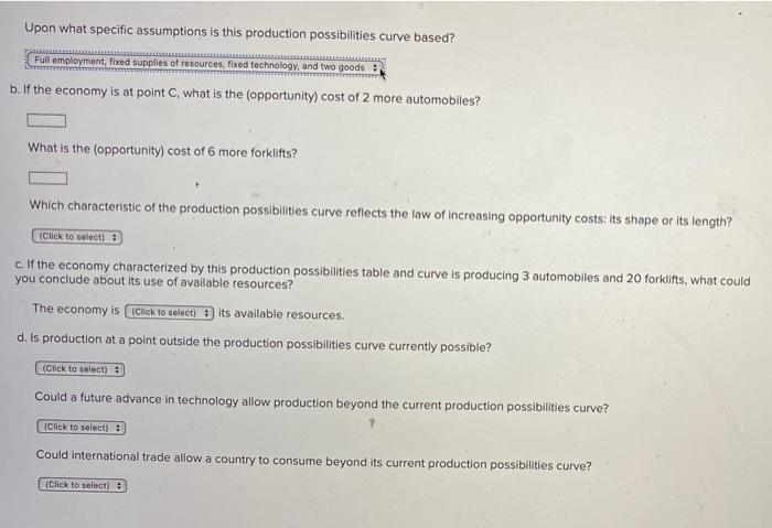 Solved Refer to the following production possibilities table | Chegg.com