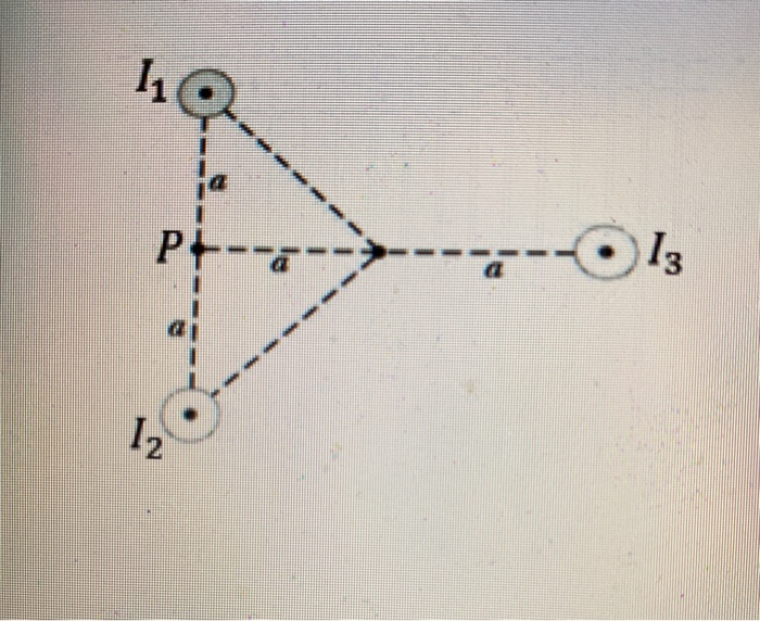 Solved Three long, parallel wires carry currents of I1= 2A,