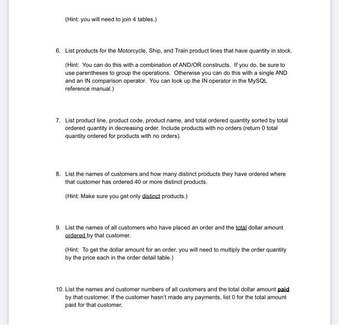 Solved Assignment 5.1 Advanced SQL Queries Purpose Verify | Chegg.com