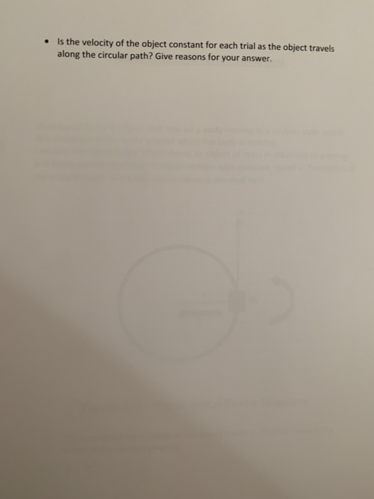 Solved Lab on Centripetal Force (Simulation). Centripetal
