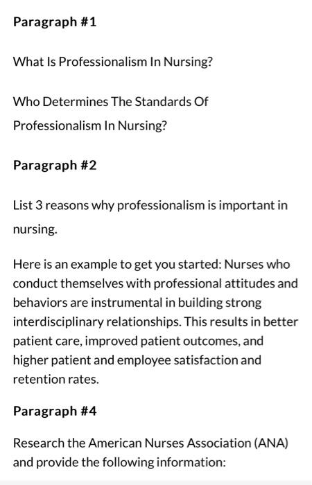 What Is Professionalism in Nursing?