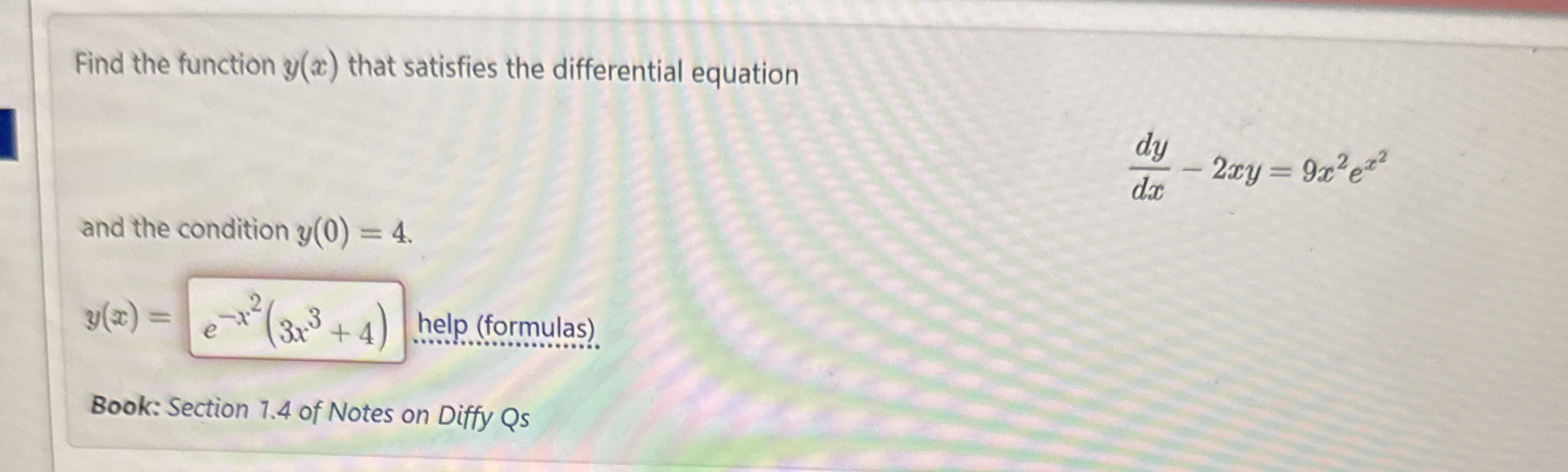 Solved Find the function y(x) ﻿that satisfies the | Chegg.com