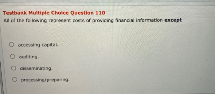 Solved Testbank Multiple Choice Question 110 All of the | Chegg.com