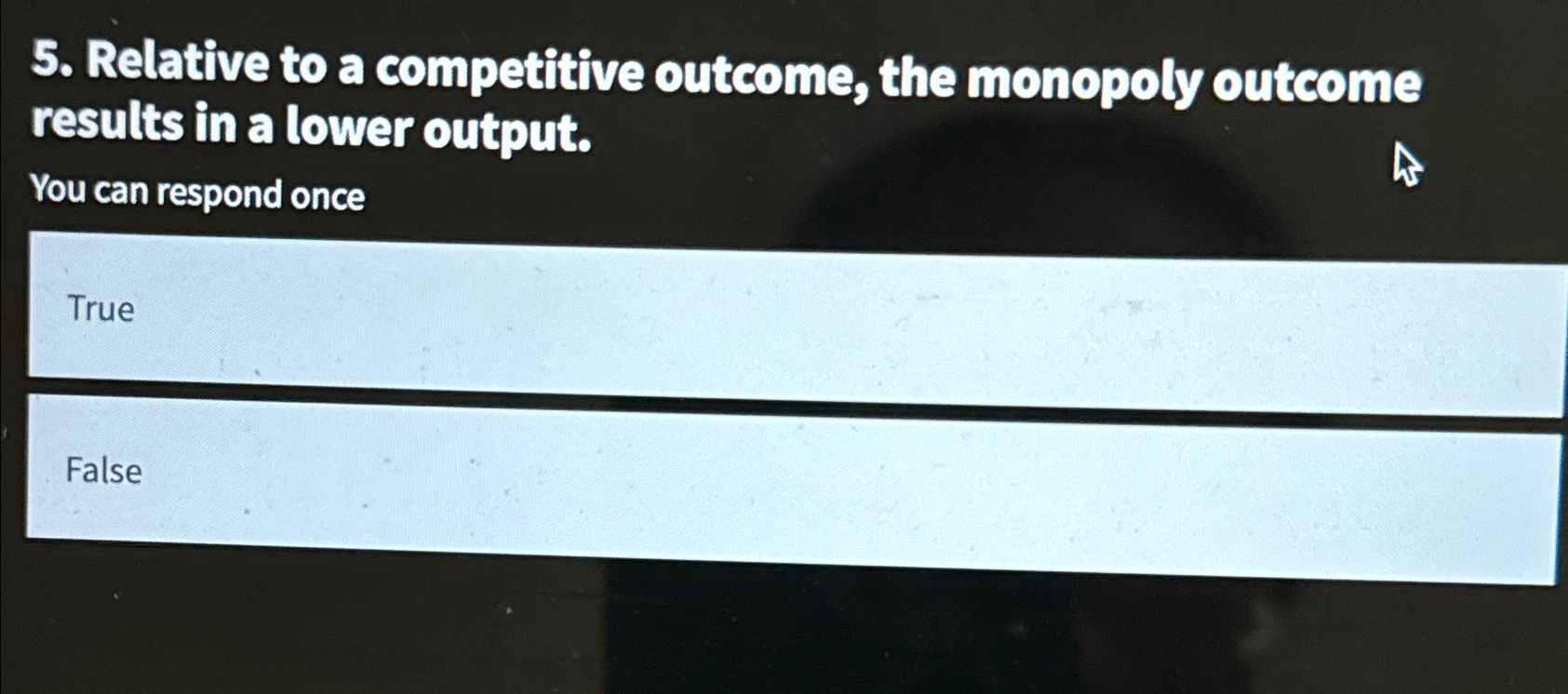 Solved Relative to a competitive outcome, the monopoly | Chegg.com