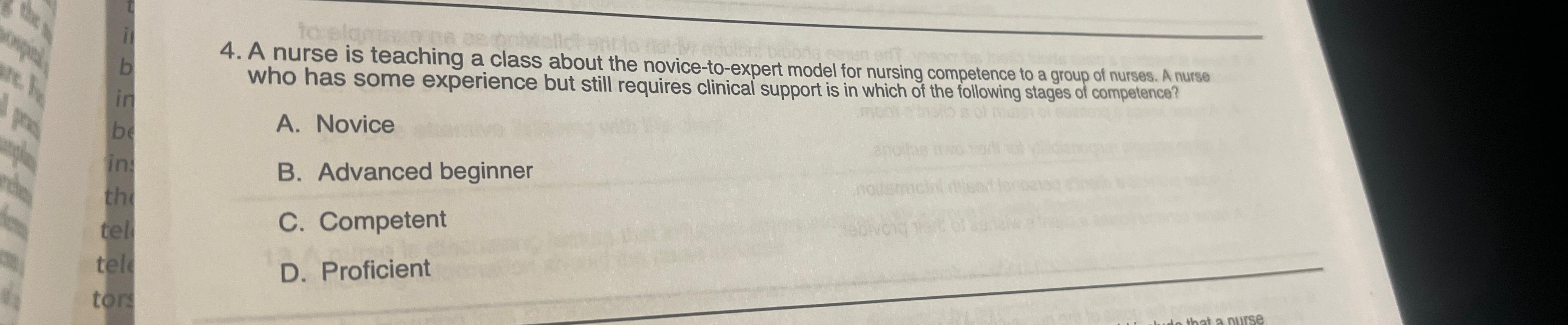 Solved A Nurse Is Teaching A Class About The Chegg Com   Image