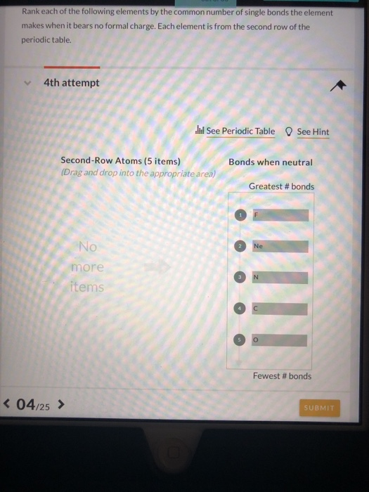 Solved i keep on getting the answer wrong, the elements are: | Chegg.com