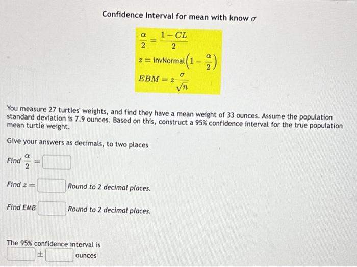 solved-the-confidence-interval-for-the-population-mean-is-chegg