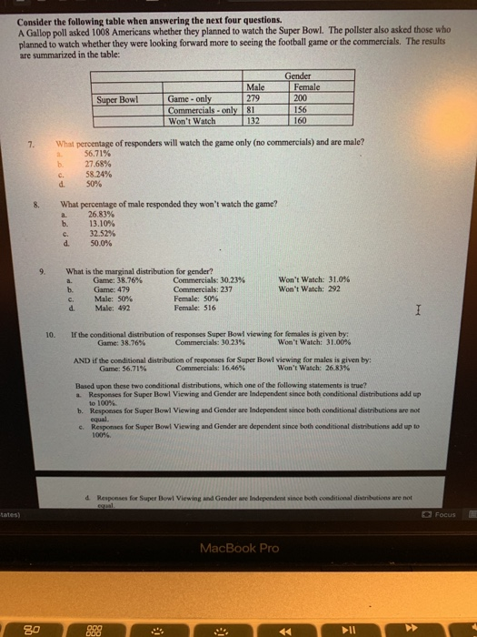 Solved Super Bowl Scores The frequency distribution shows