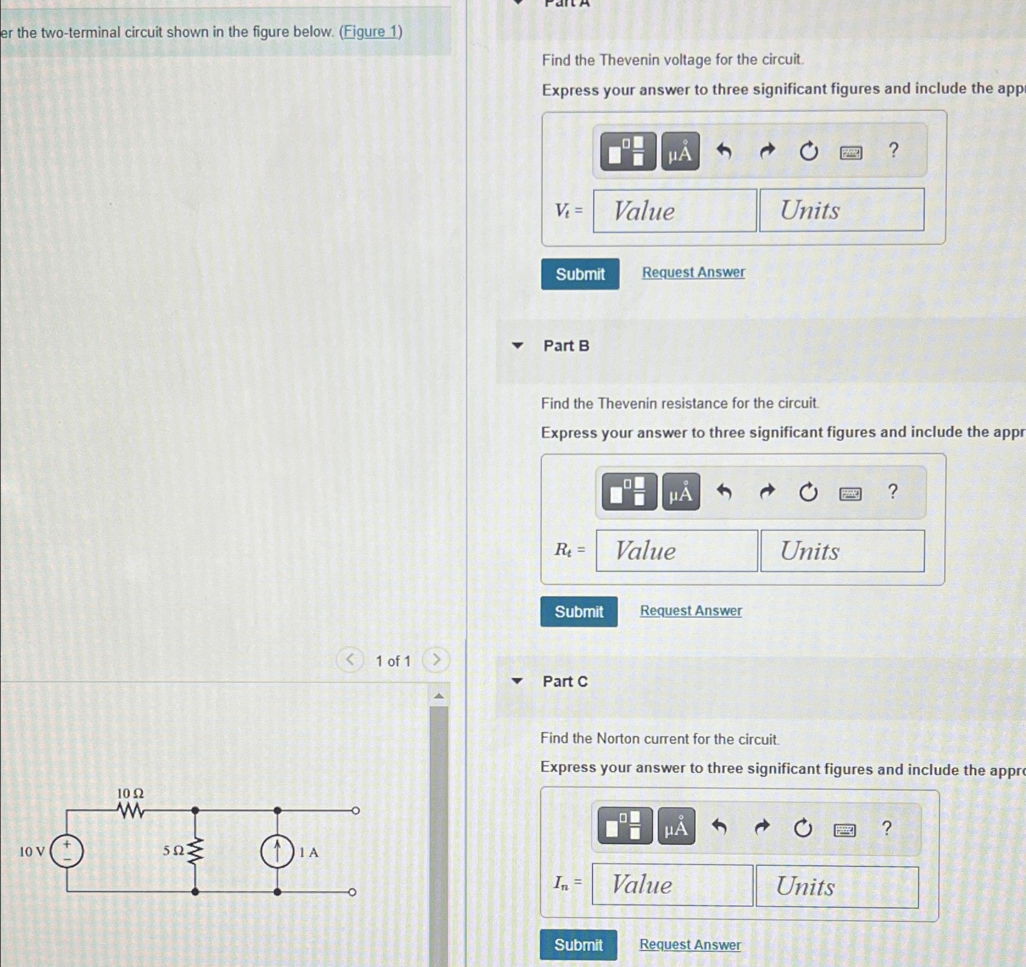 Solved Er The Two-terminal Circuit Shown In The Figure | Chegg.com