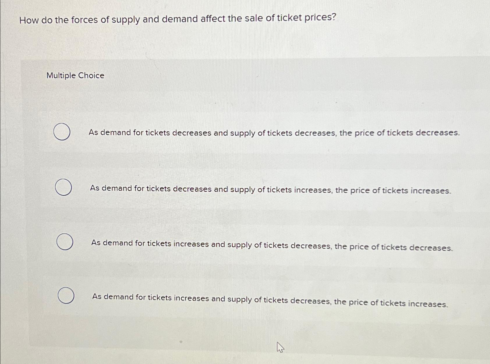 Solved How do the forces of supply and demand affect the