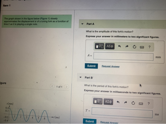 Solved Item 1 The graph shown in the figure below (Figure 1) | Chegg.com