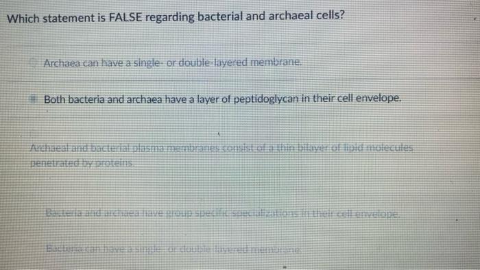 Solved Which Statement Is False Regarding Bacterial And | Chegg.com