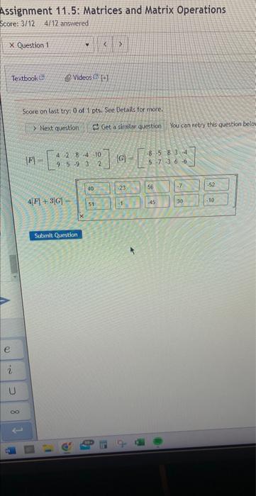 12.1 corrective assignment matrix operations