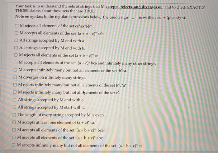 Consider A Turing Machine M Q Gamma 5 9 F Chegg Com