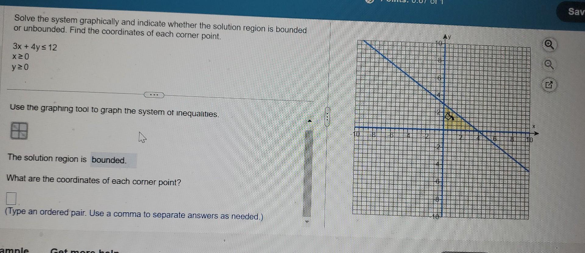 Solved Solve the system graphically and indicate whether the | Chegg.com
