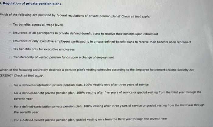 3-regulation-of-private-pension-plans-which-of-the-chegg