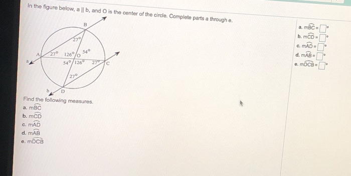 Solved In The Figure Below, A || B, And Is The Center Of The | Chegg.com