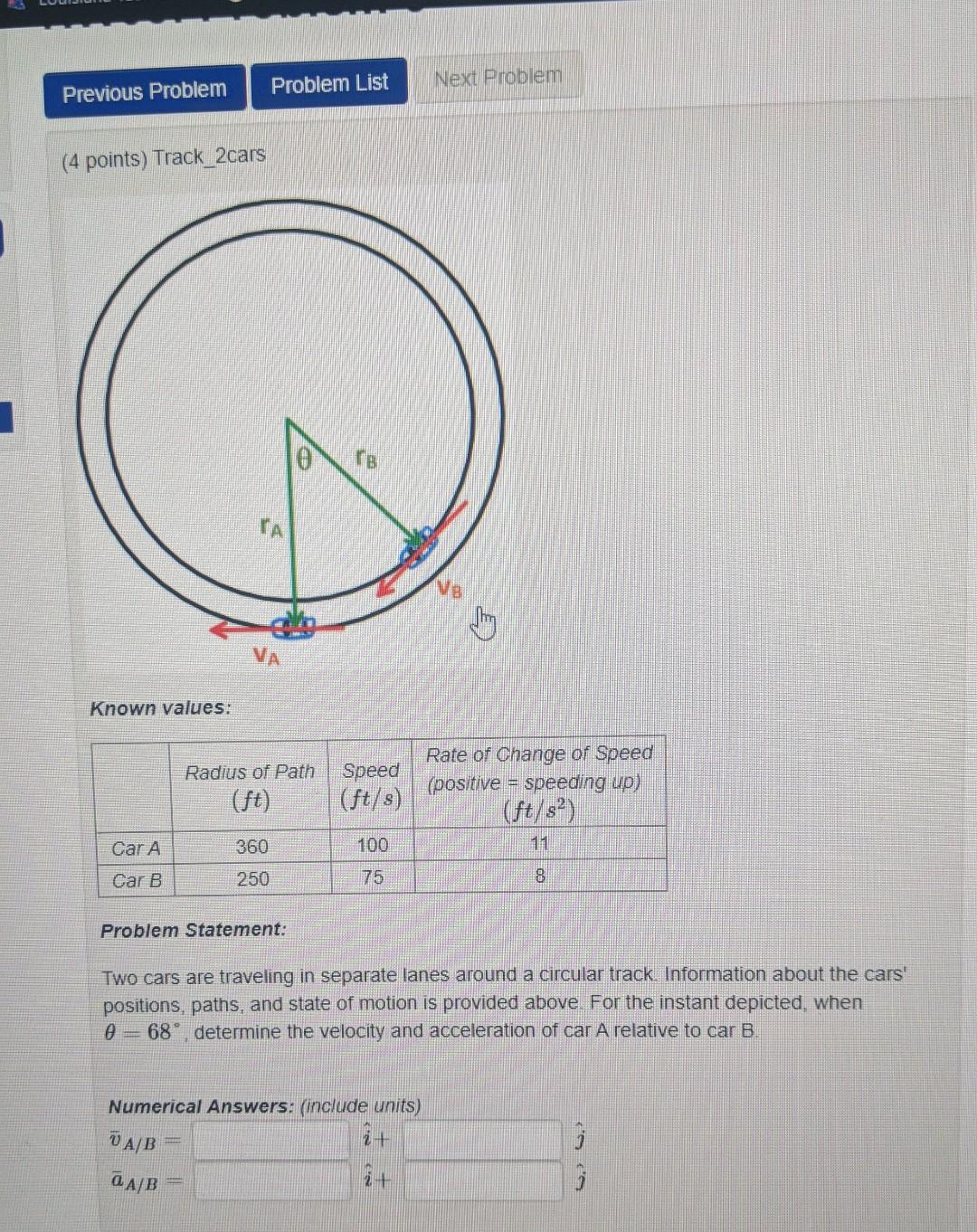 Solved Previous Problem Problem List Next Problem (4 points) | Chegg.com