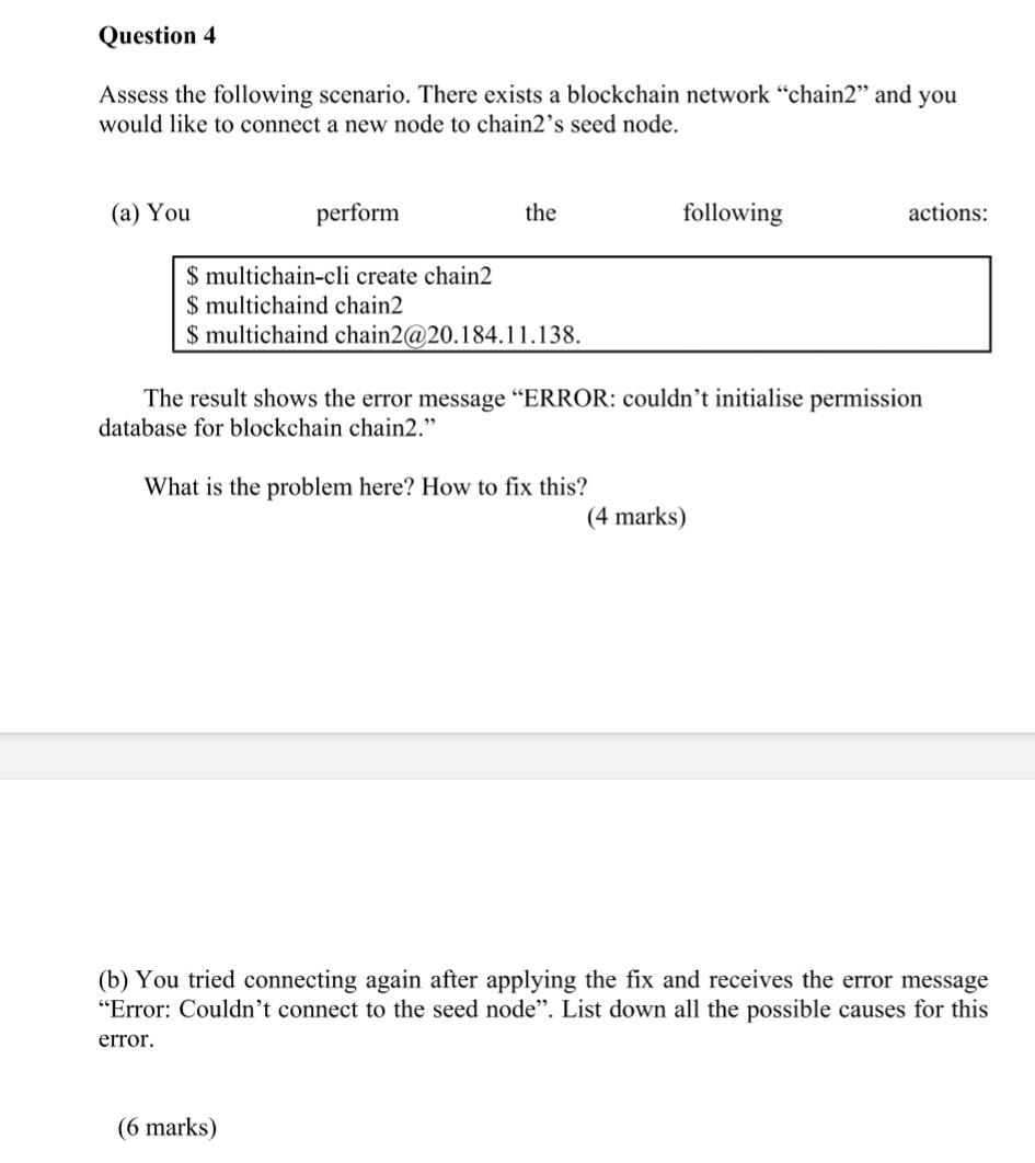 Solved Assess The Following Scenario. There Exists A | Chegg.com