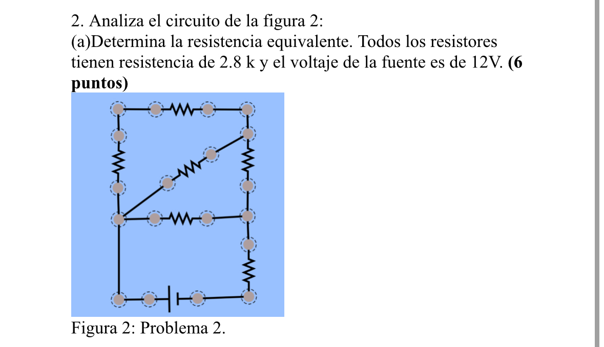 Solved Analiza el circuito de la figura 2:(a)Determina la | Chegg.com