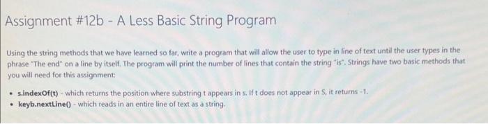 Solved Assignment \#icb - A Less Basic string Program Using | Chegg.com