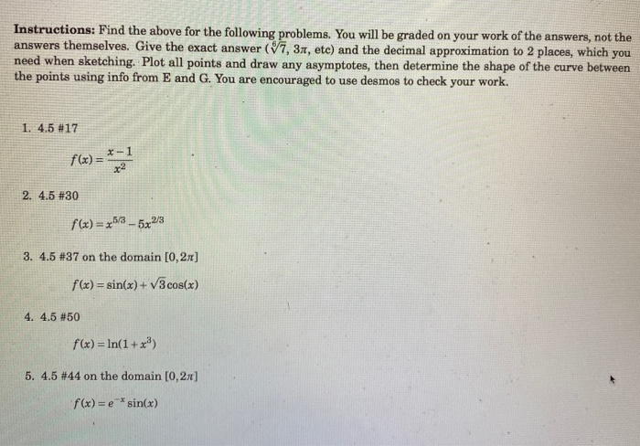 Solved the instructions on how to solve the problems, are on | Chegg.com