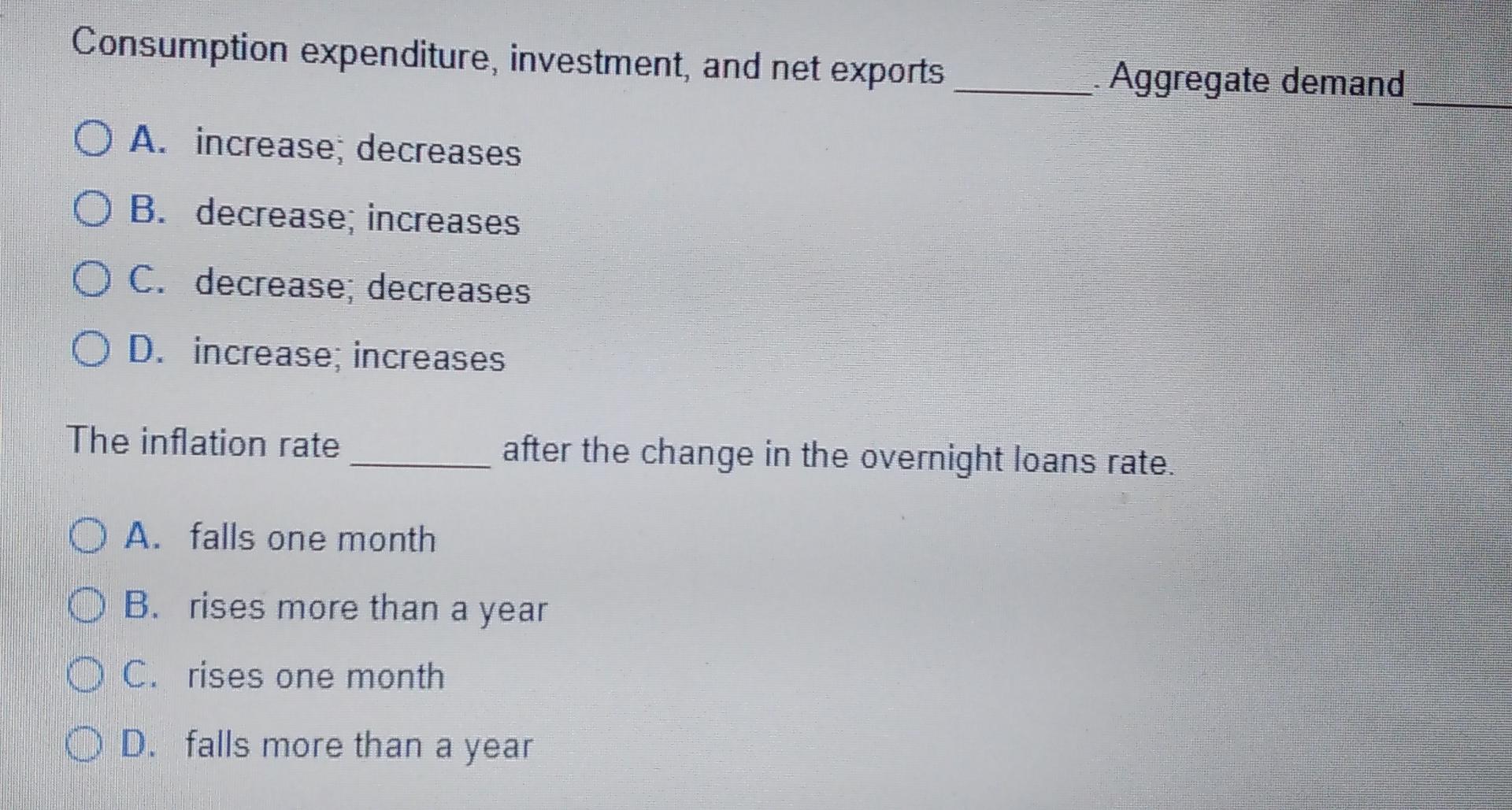 Solved Consumption expenditure, investment, and net exports | Chegg.com