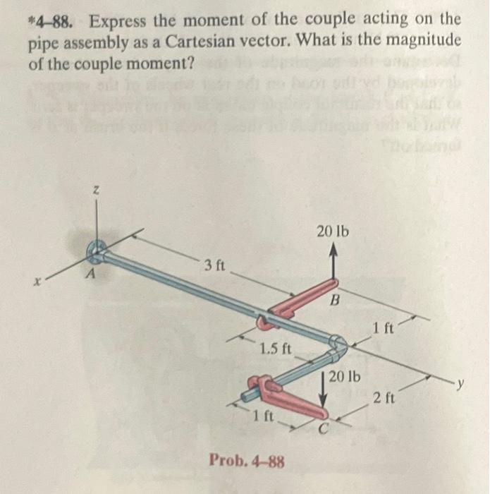 Solved *4-88. Express the moment of the couple acting on the | Chegg.com
