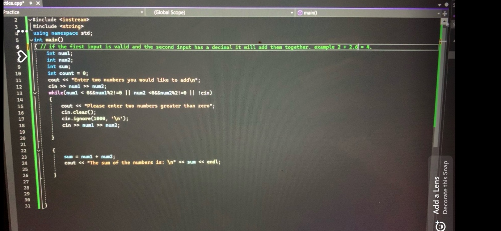 Solved How to fix my program so that the output is only | Chegg.com